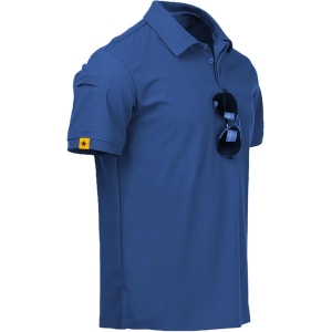 SCODI Mens Polo Shirts Performance Short Sleeve Tactical Shirts Athletic Golf Shirt for Men Daily Casual Collared T-Shirt