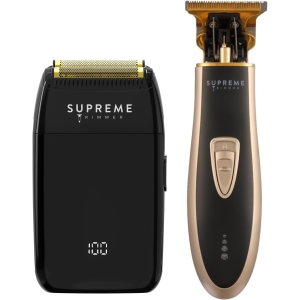 Supreme Trimmer 2-in-1 Crunch Lite Foil Shaver and T-Shaper Trimmer Professional Grooming Bundle (ST5210 / STF600)