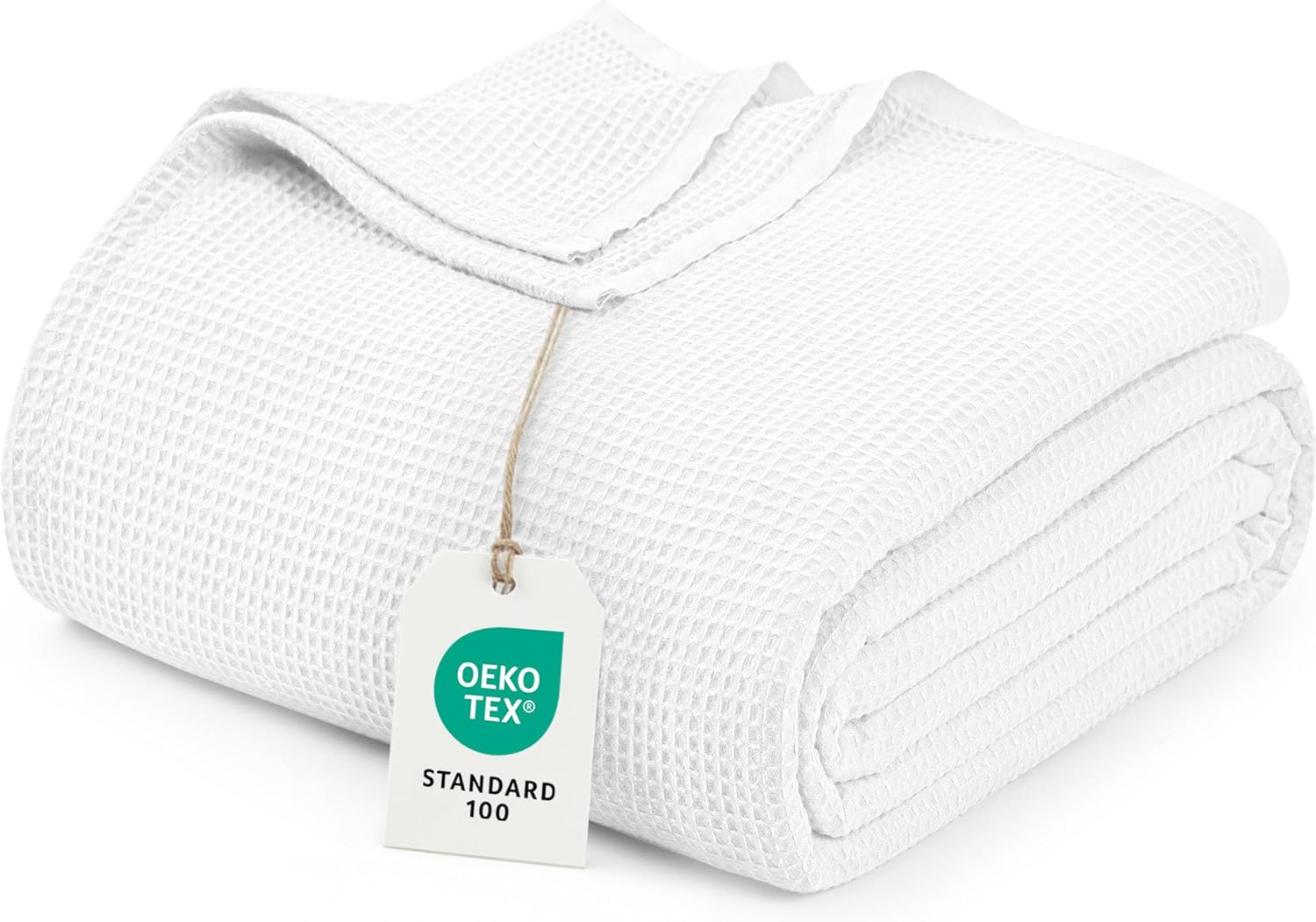 Utopia Bedding Queen Size Waffle-Weave Blanket – Soft Lightweight All-Season Luxury Bed Throw