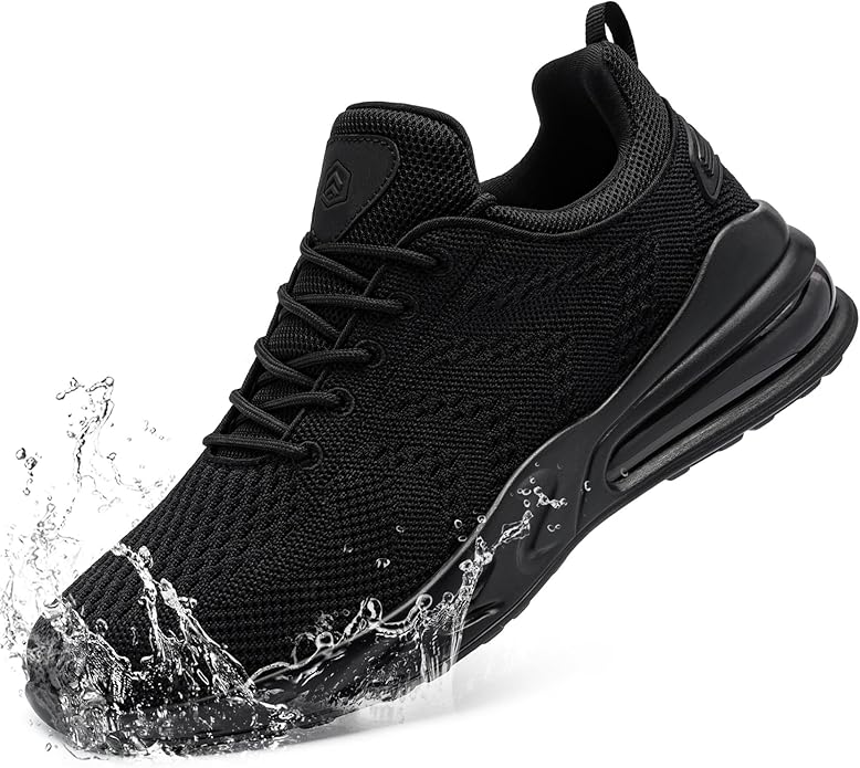 LARNMERN Men's Slip-On Food Service Work Shoes – Waterproof Non-Slip Culinary & Hospitality Sneaker