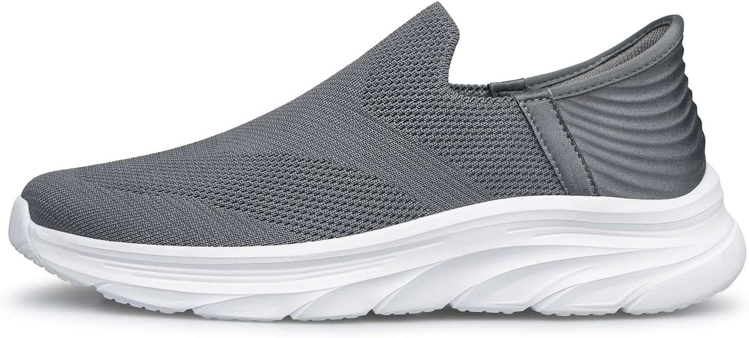 BQQ Men's Hands-Free Slip-On Sneakers – Ultra-Lightweight Air Cushion Walking & Commuter Shoes
