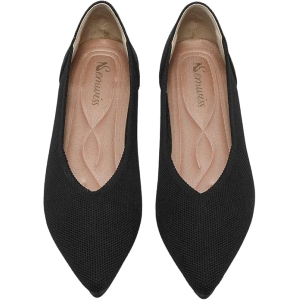 Semwiss Women's Pointed Toe Ballet Flats – Breathable Knit Foldable Memory Foam Office & Dress Shoes
