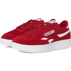 Reebok Women's Club C Double Revenge Platform Sneakers – Vintage Leather Chunky Tennis Shoes