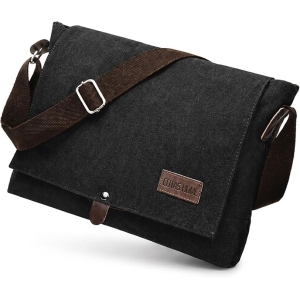 Cota's Home Men's Canvas Messenger Bag – Compact 14-Inch Laptop Satchel & Commuter Work Bag